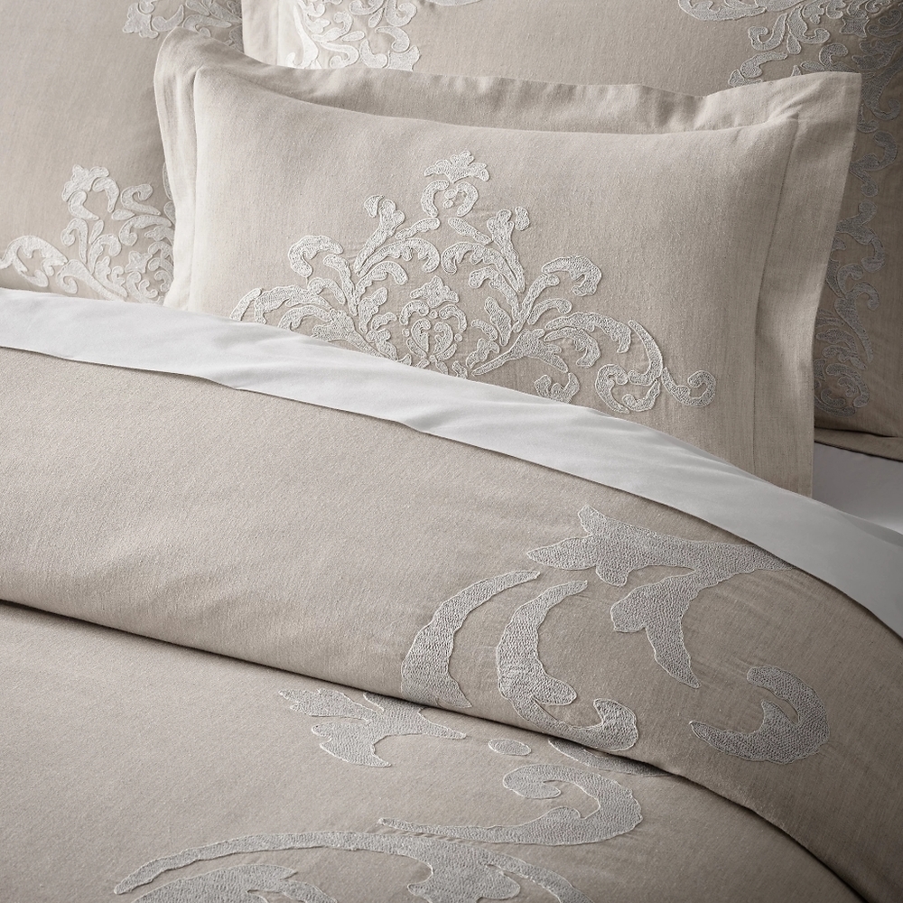 *SEARCHING FOR* RH Embroidered Vine Shams in cream/beige